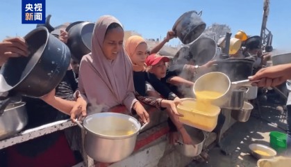 世卫组织：7月加沙地带超万名5岁以下儿童确诊营养不良