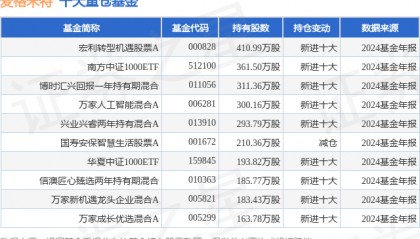 3月31日麦格米特涨8.12%，宏利转型机遇股票A基金重仓该股