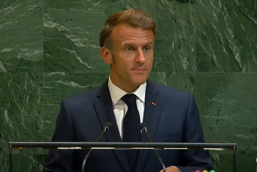 马克龙当场“回怼”特朗普:法国为成为联合国的一员而自豪